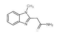 N-甲基-2-苯并咪唑硫代乙酰胺结构式