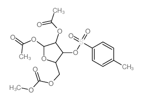 D-Xylofuranose,1,2-diacetate 3-(4-methylbenzenesulfonate) 5-(methyl carbonate) (9CI)结构式
