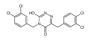 4,6-bis[(3,4-dichlorophenyl)methyl]-2H-1,2,4-triazine-3,5-dione Structure