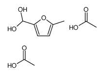 acetic acid,(5-methylfuran-2-yl)methanediol结构式