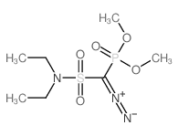(diethylsulfamoyl-dimethoxyphosphoryl-methylidene)-imino-azanium Structure