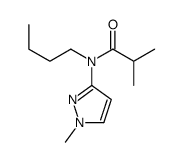 N-butyl-2-methyl-N-(1-methylpyrazol-3-yl)propanamide结构式