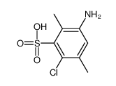 5-amino-2-chloro-3,6-dimethylbenzenesulfonic acid Structure
