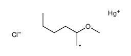 chloro(2-methoxyhexyl)mercury结构式