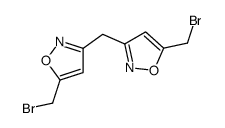 5-(bromomethyl)-3-[[5-(bromomethyl)-1,2-oxazol-3-yl]methyl]-1,2-oxazole结构式