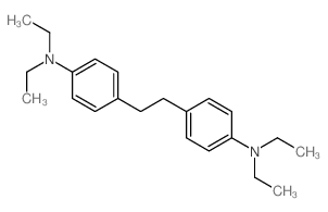 Benzenamine,4,4'-(1,2-ethanediyl)bis[N,N-diethyl- Structure