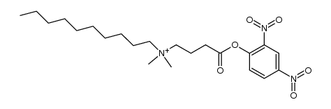 N-(4-(2,4-dinitrophenoxy)-4-oxobutyl)-N,N-dimethyldecan-1-aminium结构式