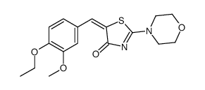 (5Z)-5-[(4-ethoxy-3-methoxyphenyl)methylidene]-2-morpholin-4-yl-1,3-thiazol-4-one Structure