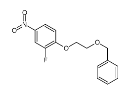 2-fluoro-4-nitro-1-(2-phenylmethoxyethoxy)benzene Structure