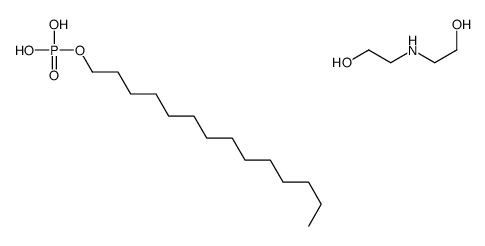 bis(2-hydroxyethyl)ammonium tetradecyl hydrogen phosphate Structure