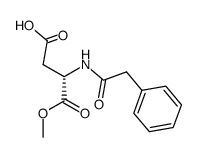 N-phenacetyl L-aspartic acid α-methyl ester Structure