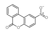 6H-Dibenzo[b,d]pyran-6-one,2-nitro- Structure