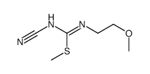 methyl N-cyano-N'-(2-methoxyethyl)carbamimidothioate Structure
