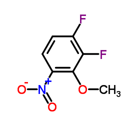 1,2-Difluoro-3-methoxy-4-nitrobenzene structure