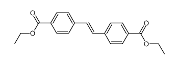 trans-stilbene-4,4'-dicarboxylic acid diethyl ester Structure