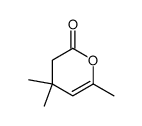 4,4,6-trimethyl-3,4-dihydro-pyran-2-one结构式