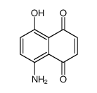5-amino-8-hydroxynaphthalene-1,4-dione Structure