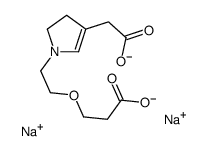 1H-Pyrrole-3-acetic acid, 1-[2-(2-carboxyethoxy)ethyl]-4,5-dihydro-, 2-C5-17-alkyl derivs., disodium salts结构式