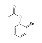 acetic acid 2-selenoxo-2H-pyridin-1-yl ester结构式