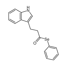 3-(1H-indol-3-yl)-selenopropionic acid Se-phenyl ester结构式