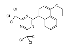 2-(4-ethoxy-1-naphthyl)-4,6-bis-(trichloromethyl)-1,3,5-triazine结构式