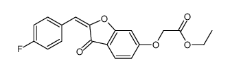 ethyl 2-[[2-[(4-fluorophenyl)methylidene]-3-oxo-1-benzofuran-6-yl]oxy]acetate Structure