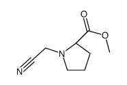 L-Proline, 1-(cyanomethyl)-, methyl ester (9CI) Structure