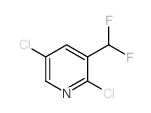 2,5-二氯-3-(二氟甲基)吡啶结构式