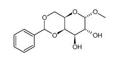4,6-o-亚苄基-a-d-半乳糖吡喃糖苷甲酯结构式