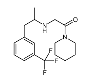 (α-Methyl-m-trifluoromethylphenethylaminomethyl)piperidino ketone Structure