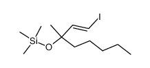 (E)-1-iodo-3-methyl-3-[(trimethylsilyl)oxy]-1-octene Structure