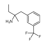 Phenethylamine, alpha-ethyl-alpha-methyl-m-trifluoromethyl- Structure
