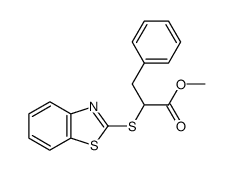 methyl 2-(benzo[d]thiazol-2-ylthio)-3-phenylpropanoate结构式