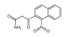 2-((1-nitronaphthalen-2-yl)sulfinyl)acetamide结构式