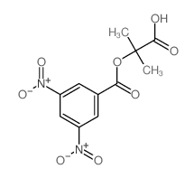 2-(3,5-dinitrobenzoyl)oxy-2-methyl-propanoic acid Structure