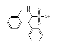 Benzeneethanesulfonicacid, a-[(phenylmethyl)amino]-结构式