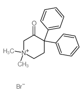 Piperidinium,1,1-dimethyl-3-oxo-4,4-diphenyl-, bromide (1:1)结构式