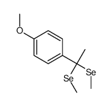 1-[1,1-bis(methylselanyl)ethyl]-4-methoxybenzene Structure