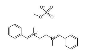 mono(N1,N2-dibenzylidene-N1,N2-dimethylethane-1,2-diaminium) mono(methyl sulfate)结构式