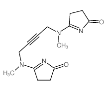 5-[methyl-[4-[methyl-(5-oxo-3,4-dihydropyrrol-2-yl)amino]but-2-ynyl]amino]-3,4-dihydropyrrol-2-one结构式