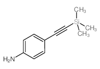 4[(三甲基硅基)乙炔基]苯胺结构式