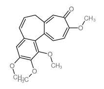 1,2,3,10-tetramethoxy-7H-benzo[a]heptalen-9-one Structure