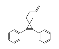 (3-but-3-enyl-3-methyl-2-phenylcyclopropen-1-yl)benzene结构式