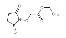 ethyl 2-(2,5-dioxopyrrolidin-1-yl)oxyacetate结构式