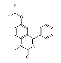 6-(difluoromethylsulfanyl)-1-methyl-4-phenylquinazolin-2-one Structure