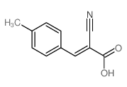 2-cyano-3-(4-methylphenyl)prop-2-enoic acid结构式