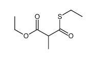 ethyl 3-ethylsulfanyl-2-methyl-3-oxopropanoate Structure