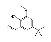 5-tert-butyl-2-hydroxy-3-methylsulfanylbenzaldehyde结构式