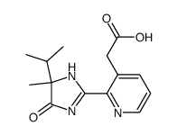 2-(5-Isopropyl-5-methyl-4-oxo-2-imidazolin-2-yl)-3-pyridineacetic acid结构式