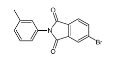 5-bromo-2-(3-methylphenyl)isoindole-1,3-dione Structure